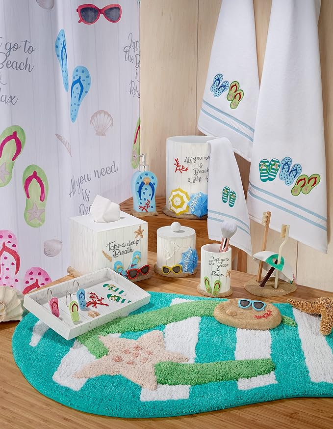 Avanti Linens - Soap Dish, Decorative Bathroom Accessories, Beach Inspired Home Decor (Beach Mode Collection)