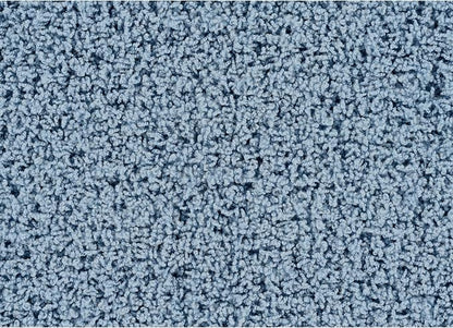 Garland Rug Jazz Nylon Washable 22 in. x 60 in. Basin Blue Bath Rug Soft, Absorbent, and Stylish for Your Bathroom