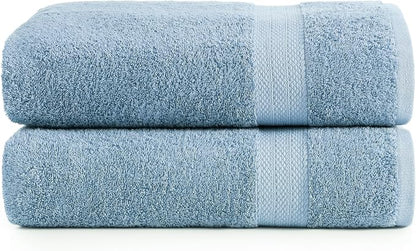 LANE LINEN Large Bath Sheet Soft Absorbent Quick Dry 2 Pack - Allure | Extra Large Bath Towels - Ring-Spun Durability, Generously Sized, Oversized & Roomy, Lightweight & Breathable