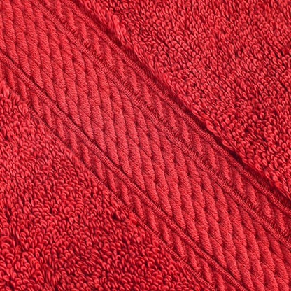SUPERIOR Egyptian Cotton Ultra Plush & Absorbent, 3 Piece Set, Red | Quick Dry, Soft Luxury Towel Set, Bath Essentials, Guest Bath, Spa, 1 Bath, 1 Hand, 1 Face Towels, Madeline Towels