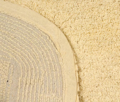 Home Weavers Radiant Collection 100% Cotton Bathroom Rugs Set, Washable Rug, Thick Extra Soft and Absorbent Bath Rug, Kitchen Mat, Bath Mat Set, Bath Floor Mat Non Slip, 21"x34" Rectangle, Yellow
