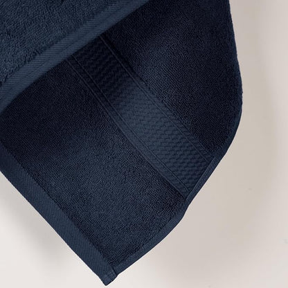 SUPERIOR Egyptian Cotton Plush & Absorbent, Bath Towel Set of 2, Navy Blue | Quick Dry, Soft Luxury Towel Set, Bath Essentials for Bathroom, Guest Bath, Spa, 2 Piece Bath, Madeline Towels