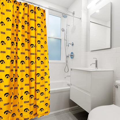 Everything Comfy Iowa Hawkeyes Bright and Colorful Shower Curtain Cover