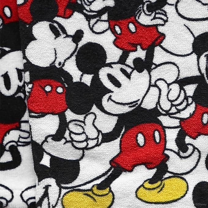 Disney Mickey Cotton Kitchen Towels, 2-Pack 16"x26", Absorbent | Durable, colorfast dish towels resist fraying, machine washable, dries dishes, hangs on oven handles, great for gifting