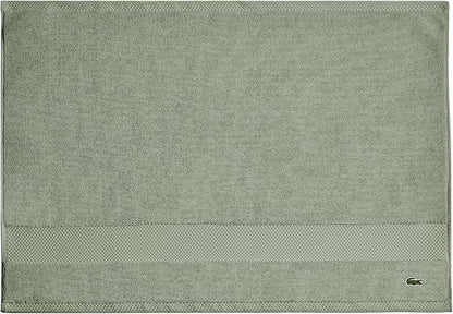 Lacoste Heritage 100% Supima Cotton Tub Mat, Aloe, 21" x 31" – Highly Absorbent & Quick Drying, Premium Super Soft Bath Towel, Bathroom Essential, Gift for All Occasions, Machine Washable