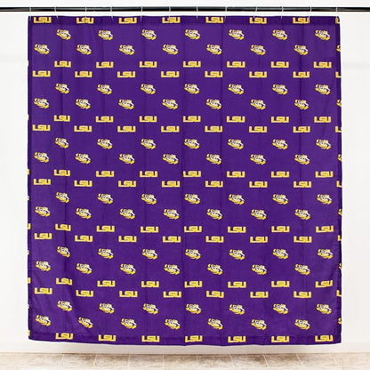 Everything Comfy LSU Tigers Bright and Colorful Shower Curtain Cover 70" x 72"