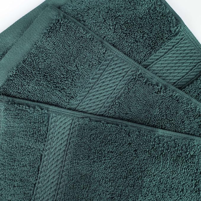 SUPERIOR Egyptian Cotton Pile Heavyweight Bath Sheet, 2 Piece Set, Teal | Highly Absorbent, Ultra Soft Luxury 800 GSM Towel Set for Bathroom, Shower, Hotel Essentials Oversize Plush Madeline Towels