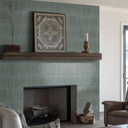 MSI Marino Jade Mist Glossy Porcelain Fluted Wall Tile for Bathroom, Kitchen Backsplash, Accent Wall Tile, and Shower Wall Tile, Sample Tile