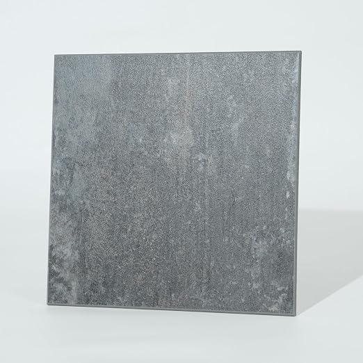 W&S 1-Sheet Faux Stone Peel and Stick Floor, Dark Grey Peel and Stick Backsplash, Stick on Brick Accent Wall,Self Adhesive Thicker Tile for Kitchen Bathroom,Bedroom,Waterproof Flooring Tiles