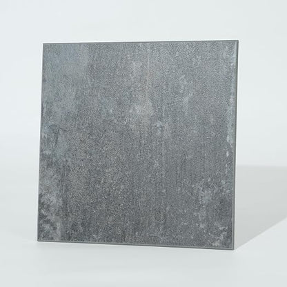 W&S 1-Sheet Faux Stone Peel and Stick Floor, Dark Grey Peel and Stick Backsplash, Stick on Brick Accent Wall,Self Adhesive Thicker Tile for Kitchen Bathroom,Bedroom,Waterproof Flooring Tiles