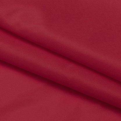N&Y HOME Fabric Shower Curtain or Liner with Magnets, Red | Hotel Quality, Washable, Water Repellent, Cloth Shower Curtain with Grommets for Bathroom, Standard Size