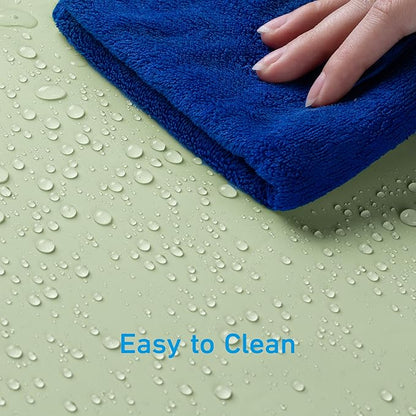 EHZNZIE Shower Curtain Liner Light Weight PEVA, Shower Liner 72x72 Inches, Waterproof, No Chemical Smell with 12 Rust Proof Metal Grommets for Bathroom Shower Curtain, Sage
