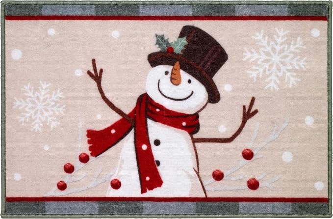 Avanti Linens - Christmas Bathroom Rug 20x30, Soft, Non-Slip & Absorbent | Christmas Design, Soft & Absorbent, Non-Slip Backing, Machine Washable, Holiday Bathroom Décor