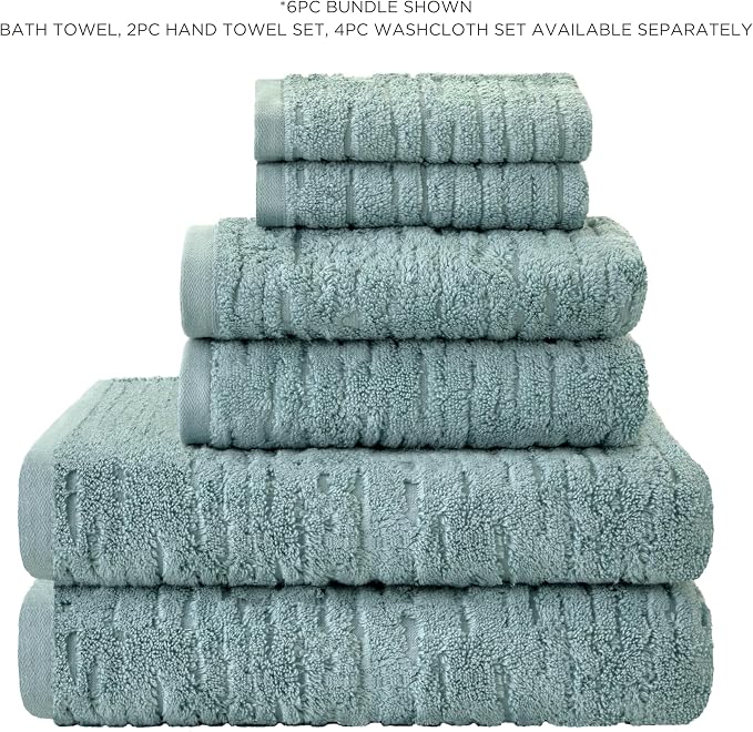 SKL Home CloudSoft Hand Towel Set, 2-Piece, 100% Cotton Luxury, Teal | Premium spa-level quality. 600 GSM weight. Ultra plush & absorbent. For use in the bathroom, kitchen, bar or any sink space.