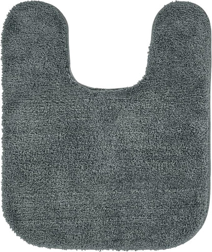 Garland Rug Traditional Bath Rug Set, 4-Piece, Dark Gray