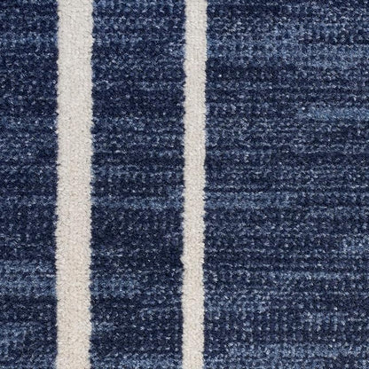Nourison Home Nourison Essentials Navy/Ivory 9' x 12' Area Rug - Easy Clean, Non Shedding, Bed Room, Living Room, Dining Room, Kitchen (9' x 12')
