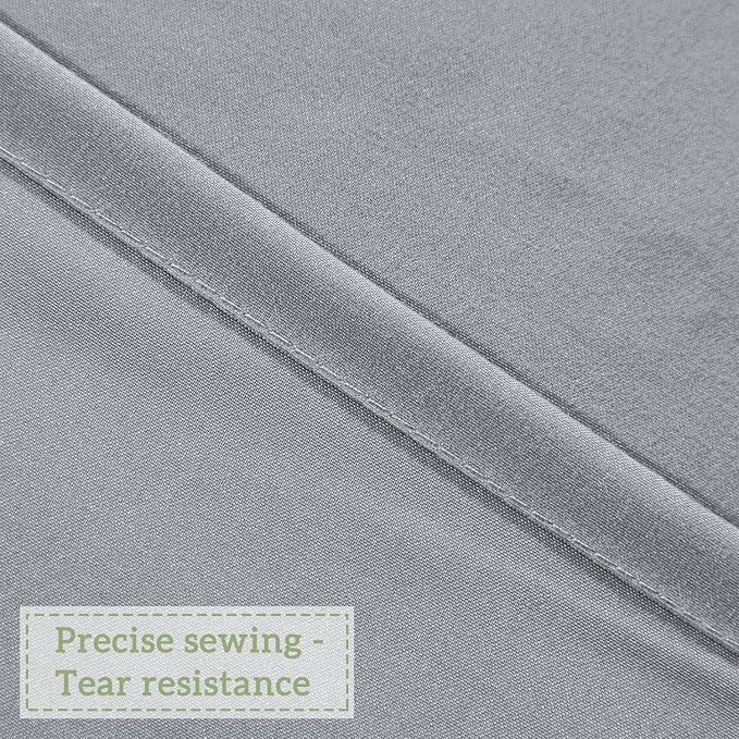 Homechoice Decor Victorian Ruffle Shower Curtain, 72" W x 72" H, Gray | Vintage Handcrafted Bow Tie Bath Curtain for Master Bathroom, Ruched Microfiber Bathroom Curtain with 12 Buttonholes (LQ-10)