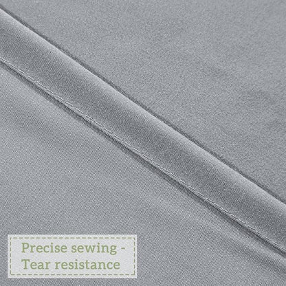 Homechoice Decor Victorian Ruffle Shower Curtain, 72" W x 72" H, Gray | Vintage Handcrafted Bow Tie Bath Curtain for Master Bathroom, Ruched Microfiber Bathroom Curtain with 12 Buttonholes (LQ-10)