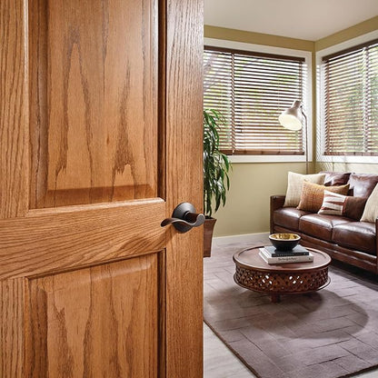Schlage F10 ACC 716 Accent Door Lever, Hall & Closet Passage Lock, Aged Bronze