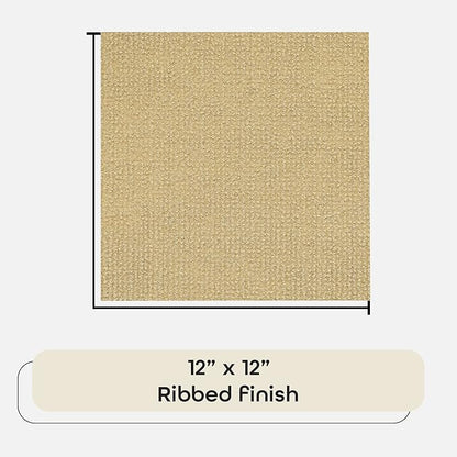 Nexus Self Adhesive 12-Inch Carpet Floor Tiles, 12 Tiles - 12" x 12", Tan - Peel & Stick, DIY Flooring for Kitchen, Dining Room, Bedrooms & Bathrooms by Achim Home Decor