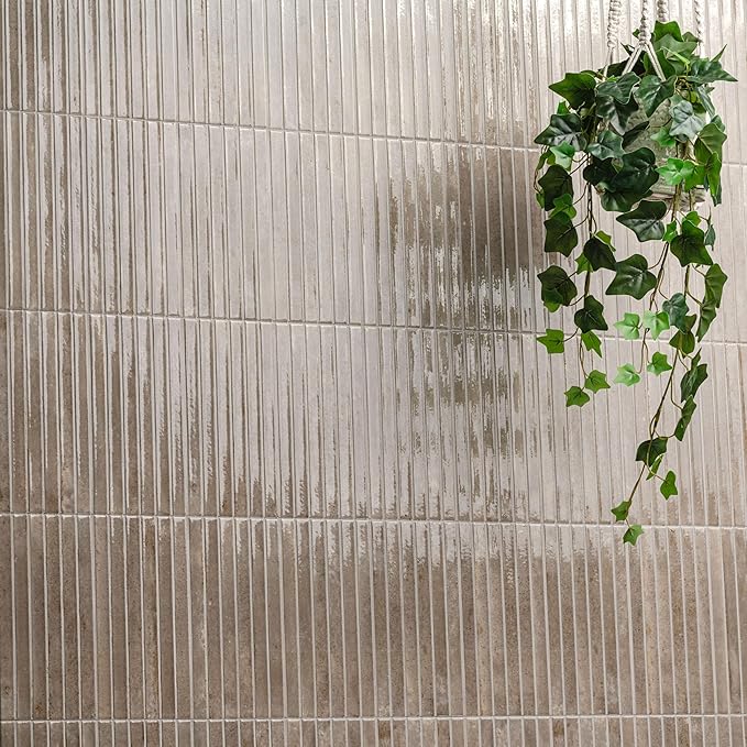MSI Marino Silken Fog Glossy Porcelain Fluted Wall Tile for Bathroom, Kitchen Backsplash, Accent Wall Tile, and Shower Wall Tile, Sample Tile