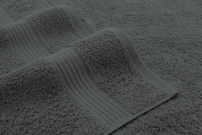 American Veteran Towel, 100% Cotton Turkish Bath Towels for Bathroom 4 Pack, 27x54 Extra Large Premium Soft Drying Bathroom Towels, Dark Gray