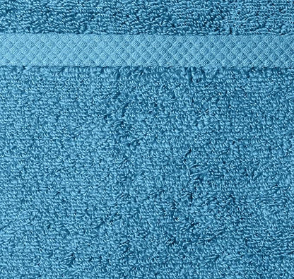 Amazon basics Lightweight quick-dry hand towels - 100% cotton, 8-pack, 28 x 16 inches, lake blue