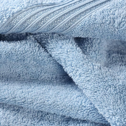 Superior Egyptian Cotton 2-Piece Bath Sheet Towel Set, Oversized Body Towels For Adults And Kids, Large Towel For Bath, Shower, Guest Bathroom, Spa, Gym, Resort, Essentials, Airbnb, Light Blue