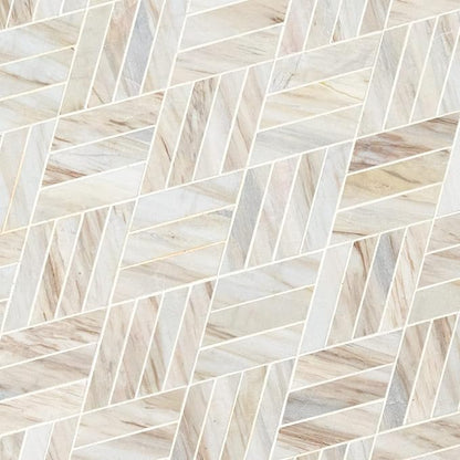 MSI Angora Rhombus Polished Marble Mosaic Tile for Bathroom, Kitchen Backsplash, Accent Wall Tile, and Shower Wall Tile