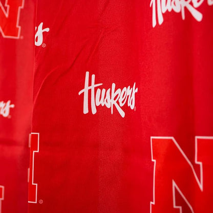 Everything Comfy Nebraska Cornhuskers Bright and Colorful Shower Curtain Cover 70" x 72"