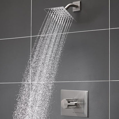 SOOOHOT Shower Kit, Shower Faucet Set with 6-Inch Rain Shower Head, Single-Handle Shower Trim Kit, Brushed Nickel （Valve Included)