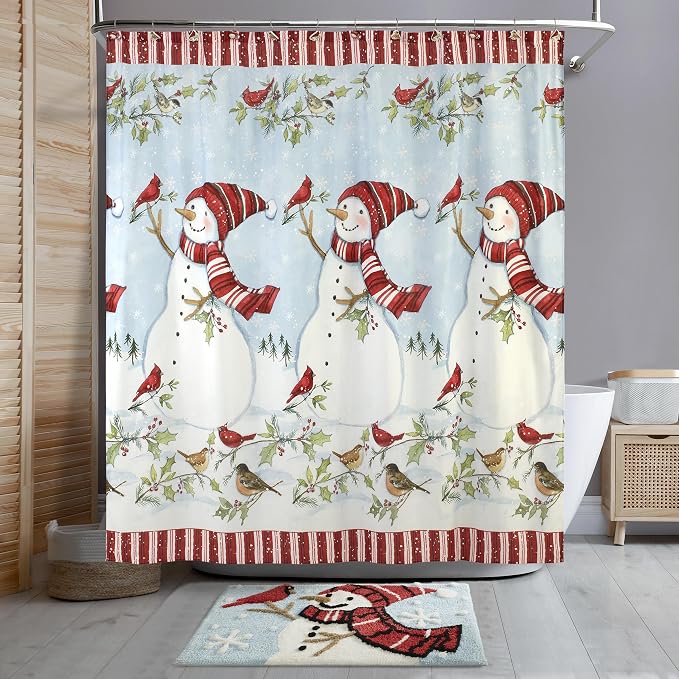 Avanti Linens - Christmas Bathroom Rug 20x30, Soft & Absorbent Cotton | Christmas Design, Soft & Absorbent, Non-Slip Backing, Machine Washable, Holiday Bathroom Décor