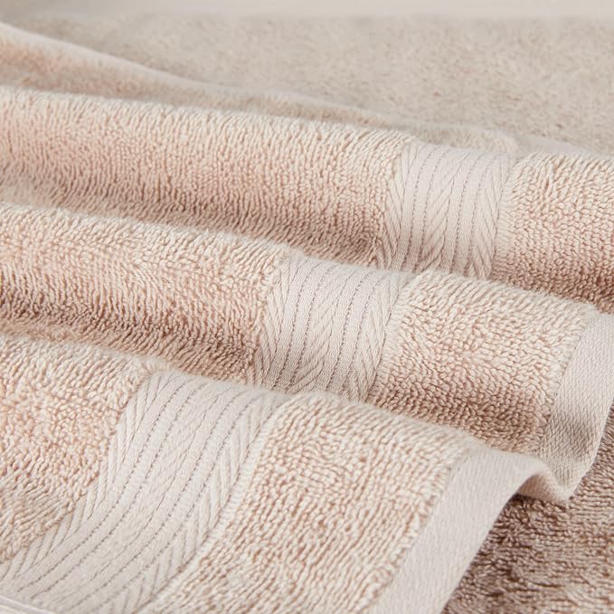 Amazon Basics Fade-Resistant 100% Cotton Washcloths, Machine Washable, 12"x12", Blush Pink, 12-Pack