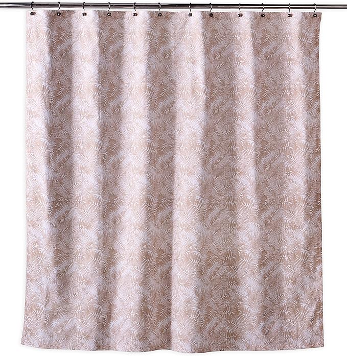 Maison d' Hermine Shower Curtain 100% Cotton One Panel 70"x72" Washable Fabric Shower Curtains for Bathroom, Easy Hanging with 12 Button Holes - Home Hotel Spa Easter Gifts (Bamako)
