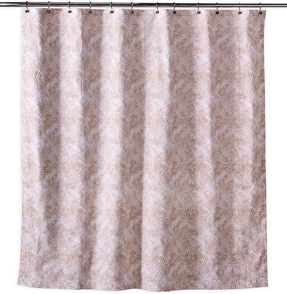 Maison d' Hermine Shower Curtain 100% Cotton One Panel 70"x72" Washable Fabric Shower Curtains for Bathroom, Easy Hanging with 12 Button Holes - Home Hotel Spa Easter Gifts (Bamako)