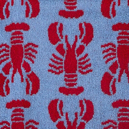 SKL Home Nautical Lobster Hand Towel Set-2pc, Reversible Jacquard, Navy | 100% Cotton. Plush & absorbent. For the bathroom, kitchen, bar or any sink space. Great for everyday & coastal/beach décor.