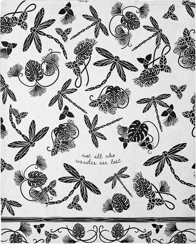 Karma Boho Tea Towels Dragonfly 18" x 22"