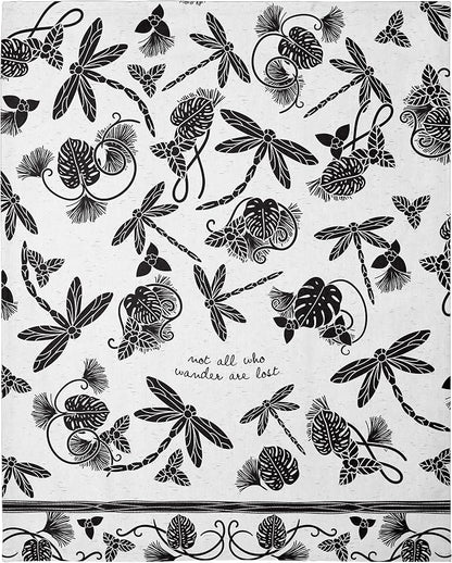 Karma Boho Tea Towels Dragonfly 18" x 22"