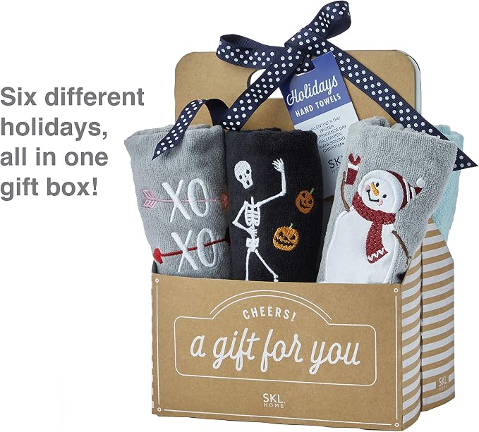 SKL Home by Saturday Knight Ltd. Holidays 6pc Hand Towel Gift Set