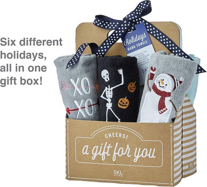 SKL Home by Saturday Knight Ltd. Holidays 6pc Hand Towel Gift Set