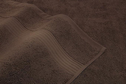 American Veteran Towel, 100% Cotton Turkish Bath Towels for Bathroom 4 Pack, 27x54 Extra Large Premium Soft Drying Bathroom Towels, Brown
