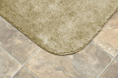 Garland Rug Traditional Plush Washable Nylon Rug, 30-Inch by 50-Inch, Linen (Pack of 4)