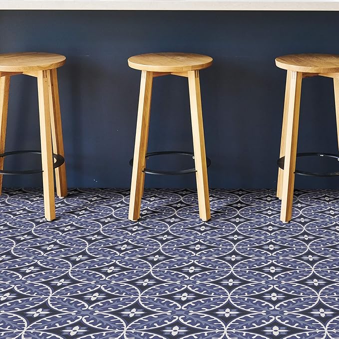 FloorPops FP3309 Capri Peel & Stick Floor Tiles, Multicolor