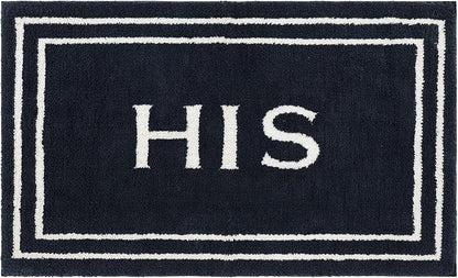 Mohawk Home His Indigo 1' 8" x 2' 10" Bath Mat