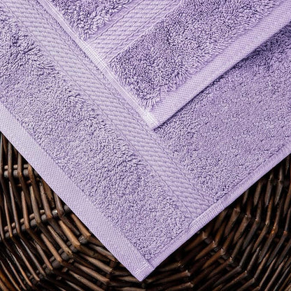 Superior Egyptian Cotton Ultra Plush & Absorbent, 10 Piece Set, Purple | Quick Dry, Soft Luxury Towel Set, Bath Essentials, Guest Bath, Spa, 2 Bath, 4 Hand, 4 Face Towels, Madeline Towels