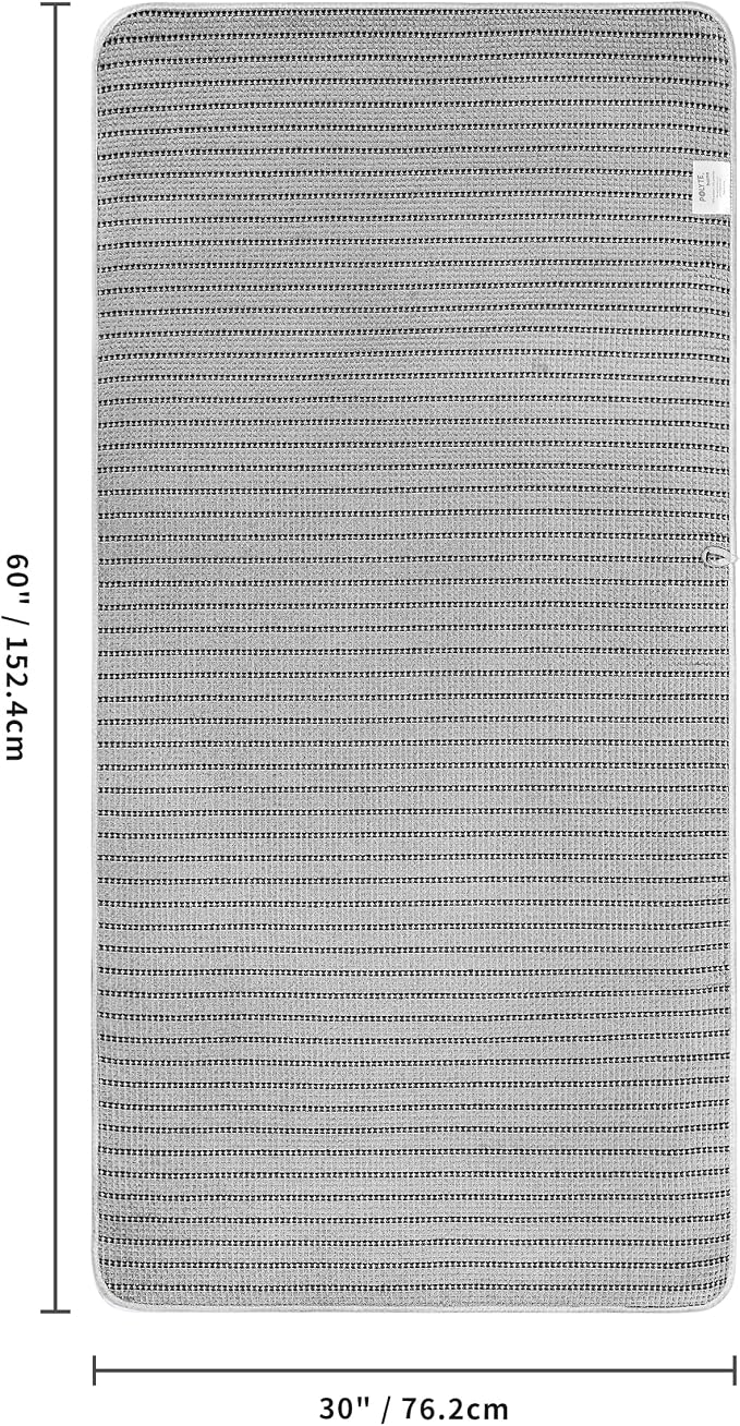 POLYTE 430 GSM Poly Blend Microfiber Quick Dry Waffle Bath Towel, 30x60 in | 4 Pack, Oversize, Lint Free, Body Towel