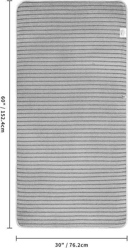 POLYTE 430 GSM Poly Blend Microfiber Quick Dry Waffle Bath Towel, 30x60 in | 4 Pack, Oversize, Lint Free, Body Towel