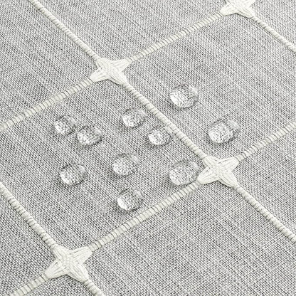 MitoVilla Grey Boho Shower Curtains for Modern Farmhouse Bathroom Decor, Country Thick Polyester Linen Fabric Shower Curtain, Rustic Tassel Cloth Shower Curtain, 72 x 72, Light Grey