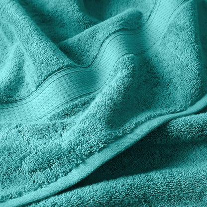 SUPERIOR Egyptian Cotton Ultra Plush & Absorbent, 6 Piece Set, Turquoise | Quick Dry, Soft Luxury Towel Set, Bath Essentials, Guest Bath, Spa, 2 Bath, 2 Hand, 2 Face Towels, Madeline Towels