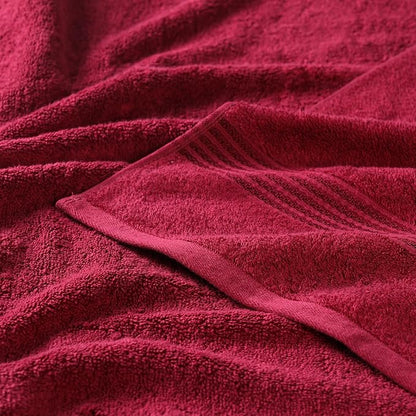 Superior Egyptian Cotton Bath Towel Set, Towels For Home Bathroom, Master, Guest Bath, Decor Essentials, Quick Dry, Absorbent, Large Body Towels, Spa, Hotel, Resort, Adult, Kids, Set of 8, Burgundy